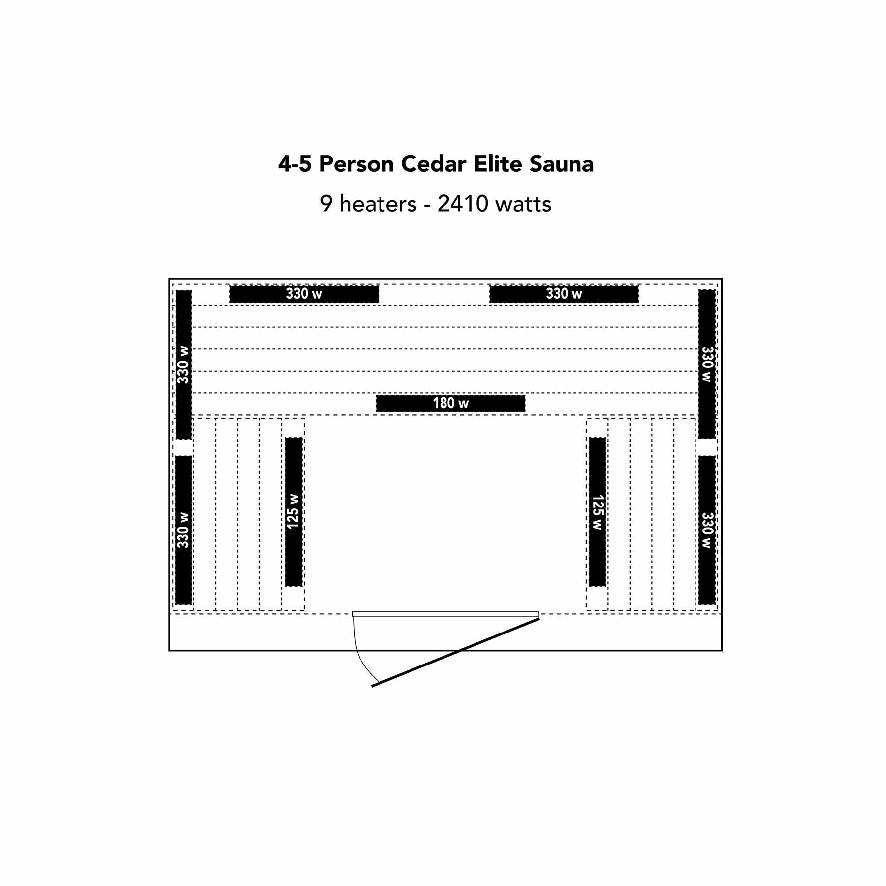 HeatWave Elite 4-5 Person 9 Carbon Indoor Low-EMF Infrared Sauna - Image 5