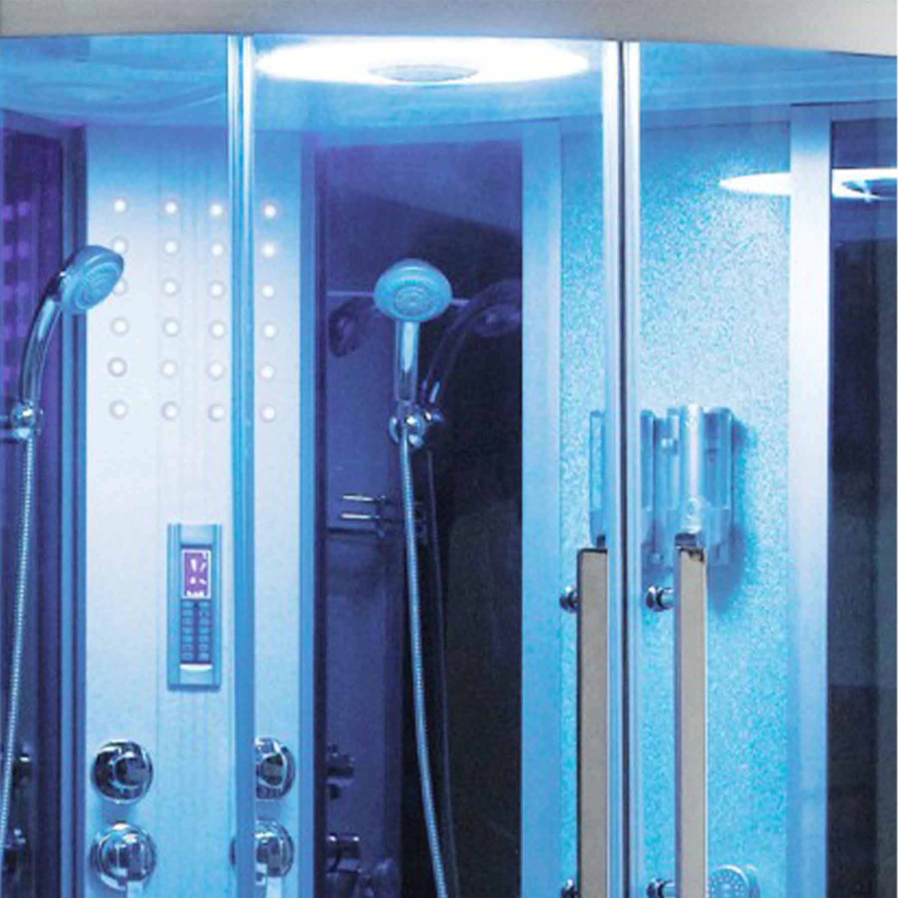 Mesa WS-701 66L x 66W x 87H 2 Person Jetted Tb Steam Shower - Image 2