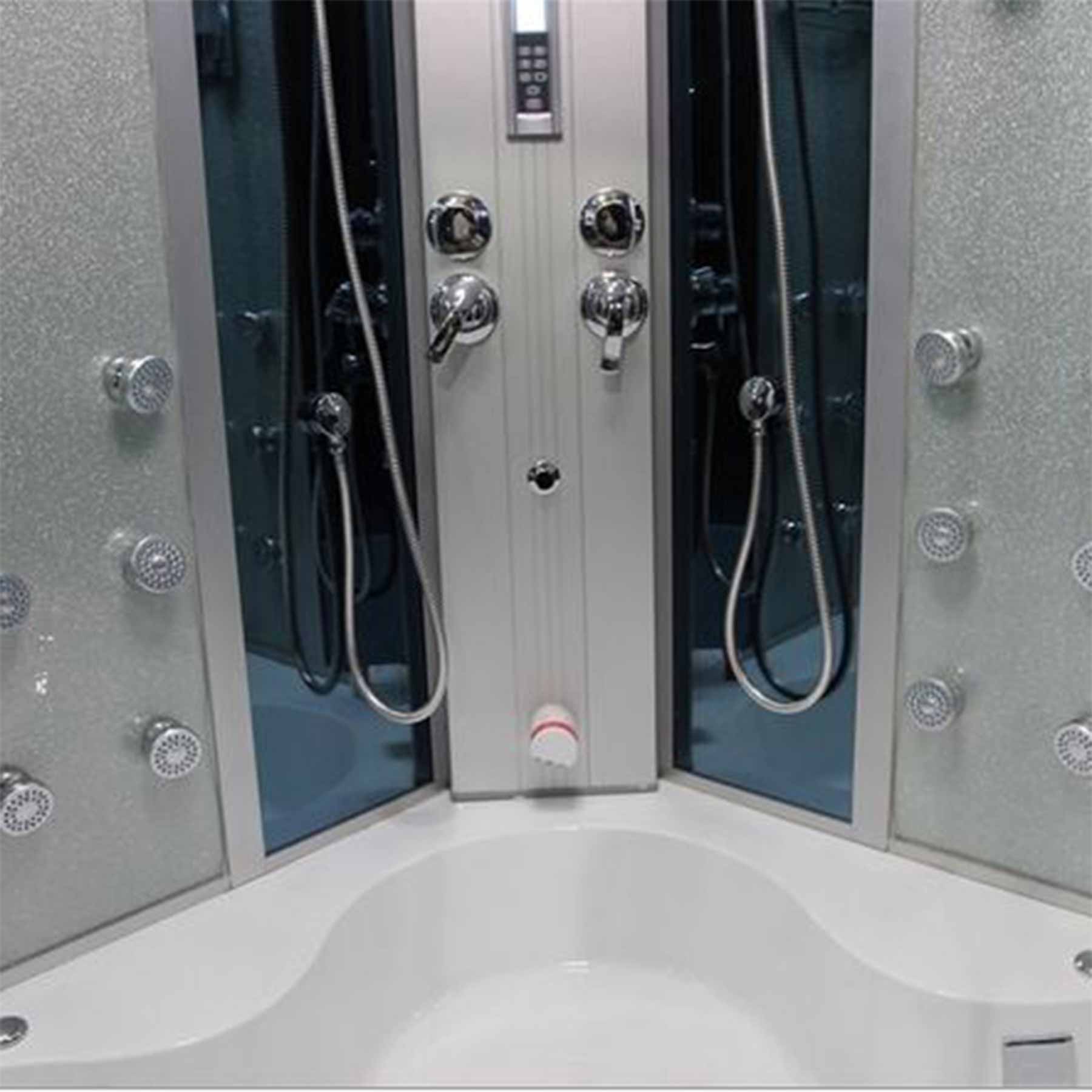 Mesa WS-701 66L x 66W x 87H 2 Person Jetted Tb Steam Shower - Image 7