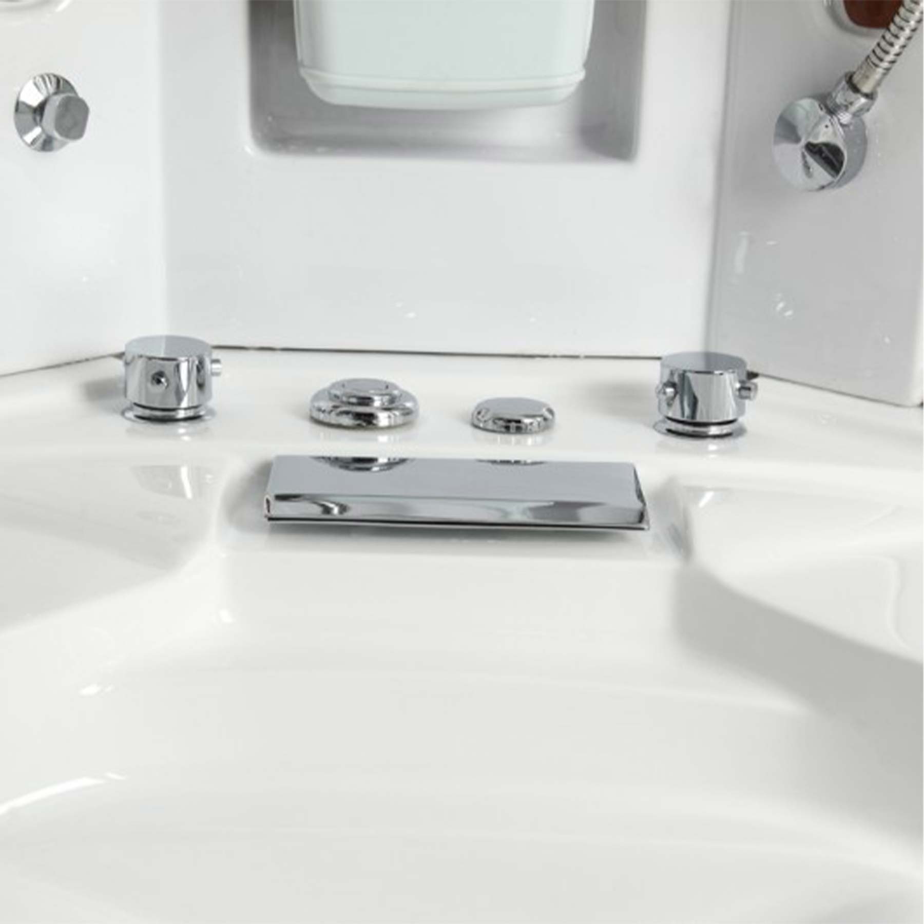 Mesa WS-608A 63L x 63W x 85H 2 Person Jetted Tub Steam Shower - Image 4