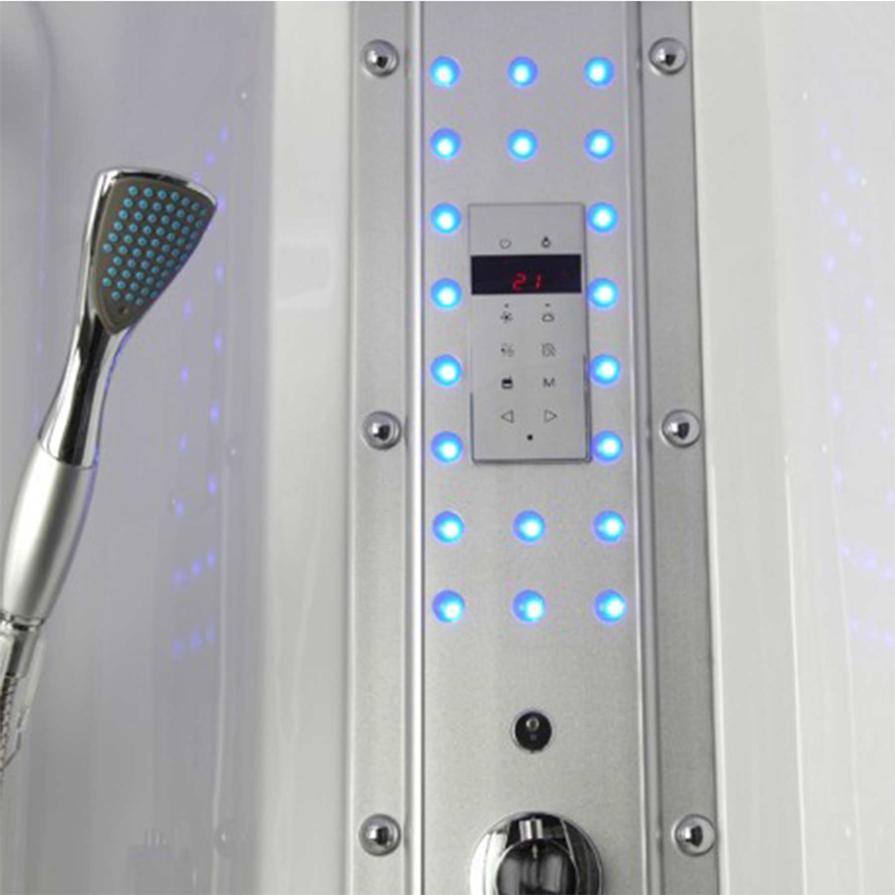 Mesa WS-905 60L x 33W x 85H 1 Person Jetted Tub Steam Shower - Image 2