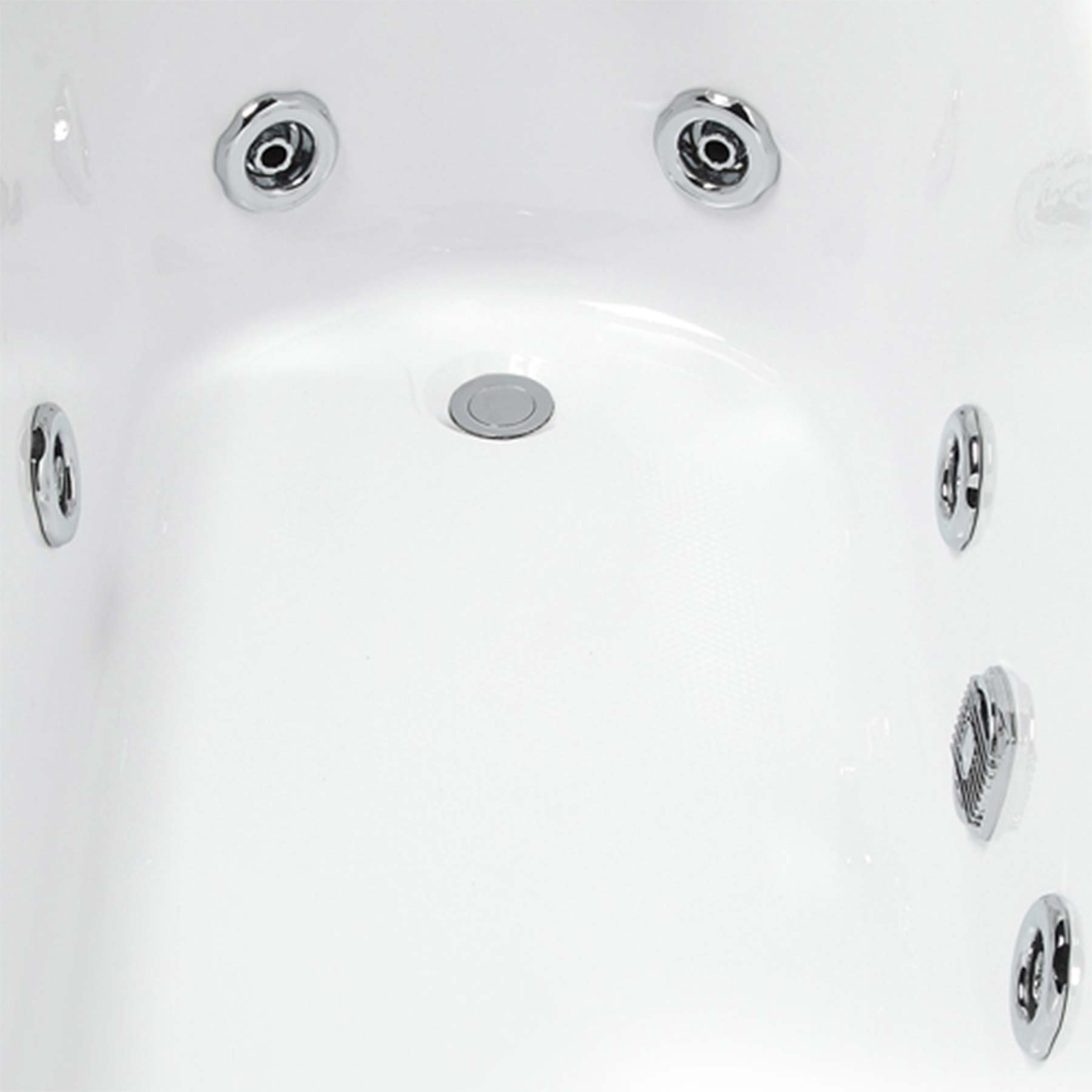 Mesa Malibu 1 Person 7 Jetted Free Standing Whirlpool Bathtub - Image 4