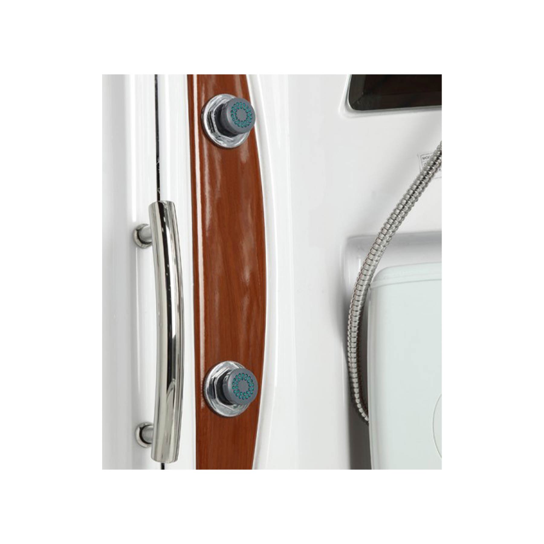 Mesa WS-801A 42L x 42W x 85H 1 Person Walk In Steam Shower - Image 4