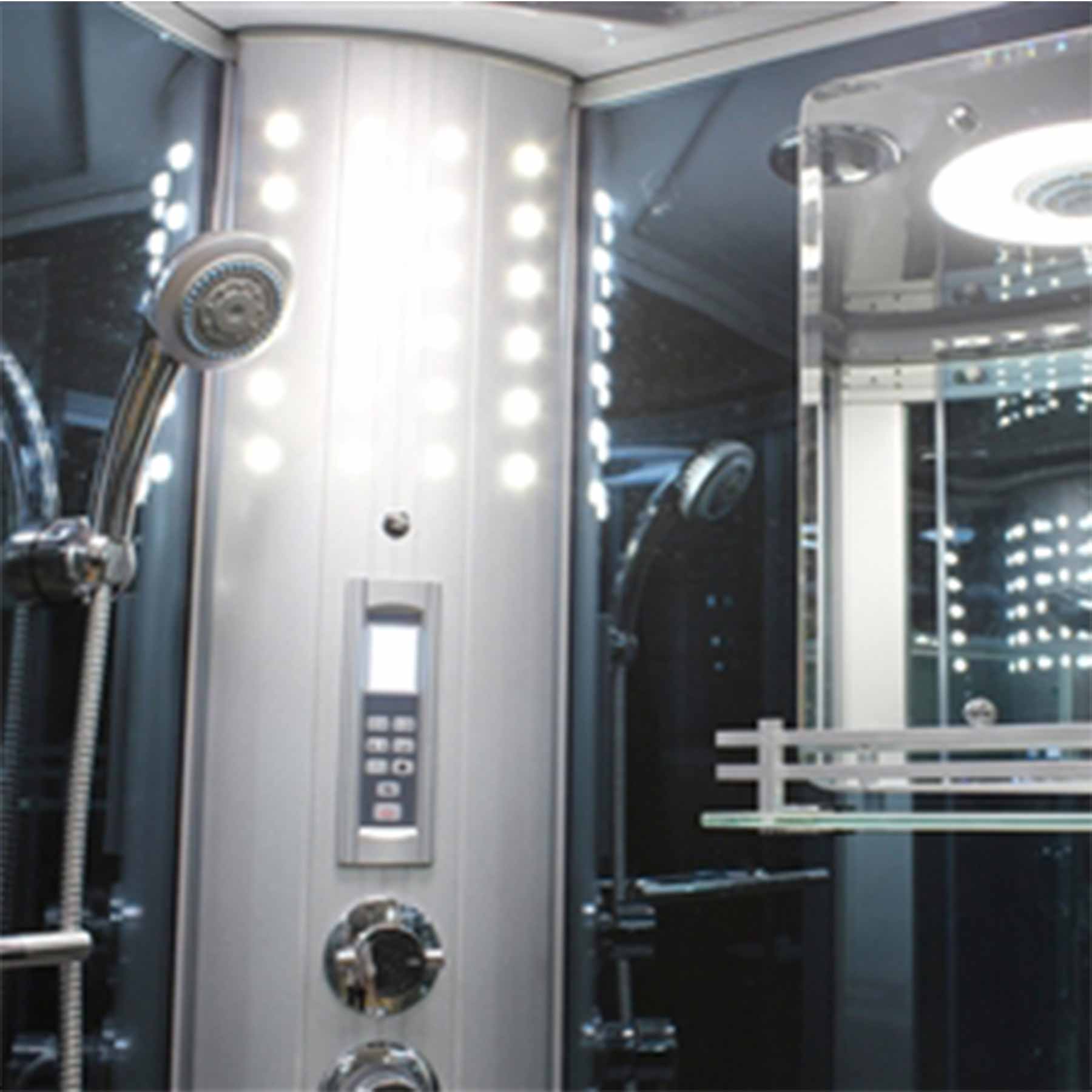 Mesa WS-801L 42L x 42W x 85H 1 Person Walk In Steam Shower - Image 3