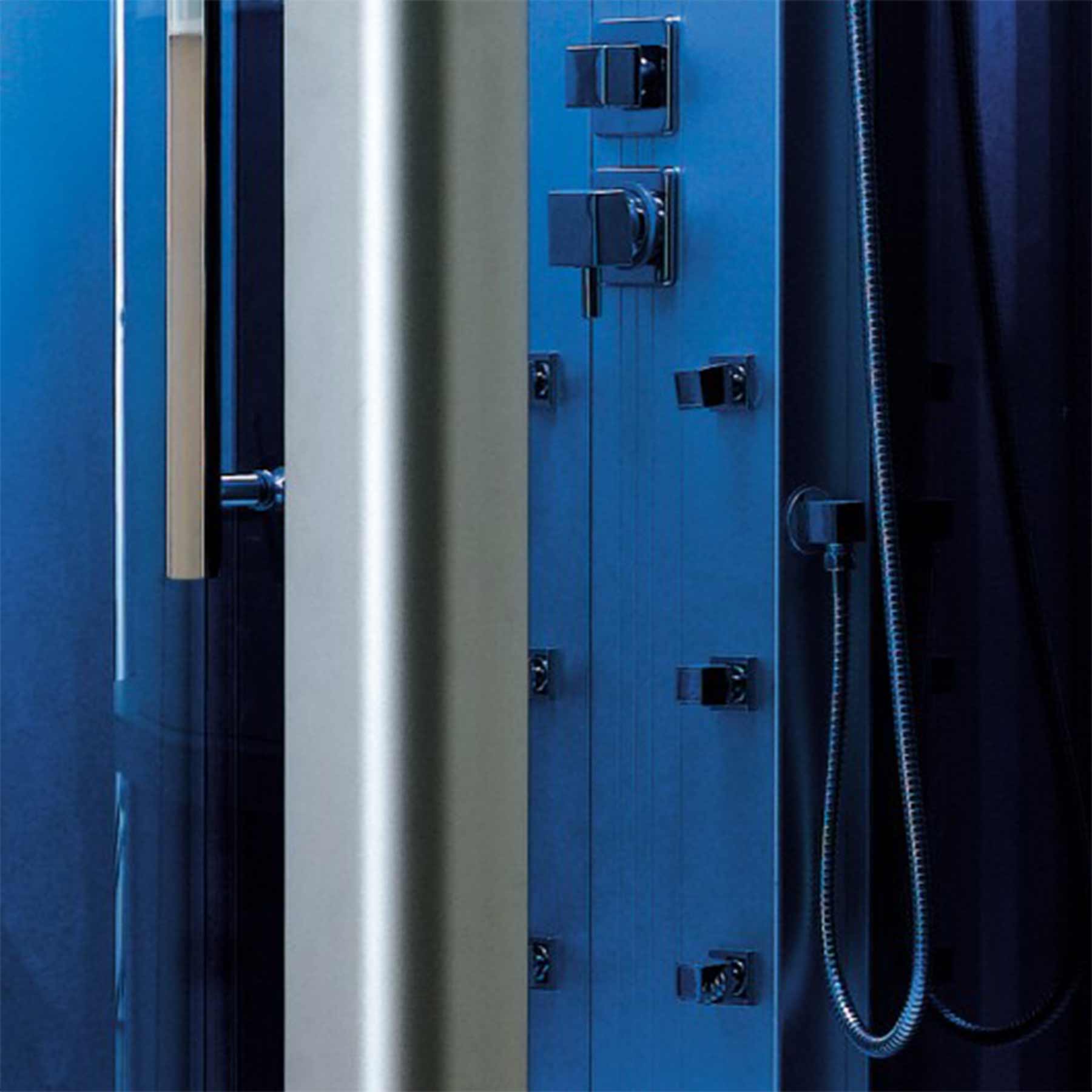 Mesa WS-801L 42L x 42W x 85H 1 Person Walk In Steam Shower - Image 6