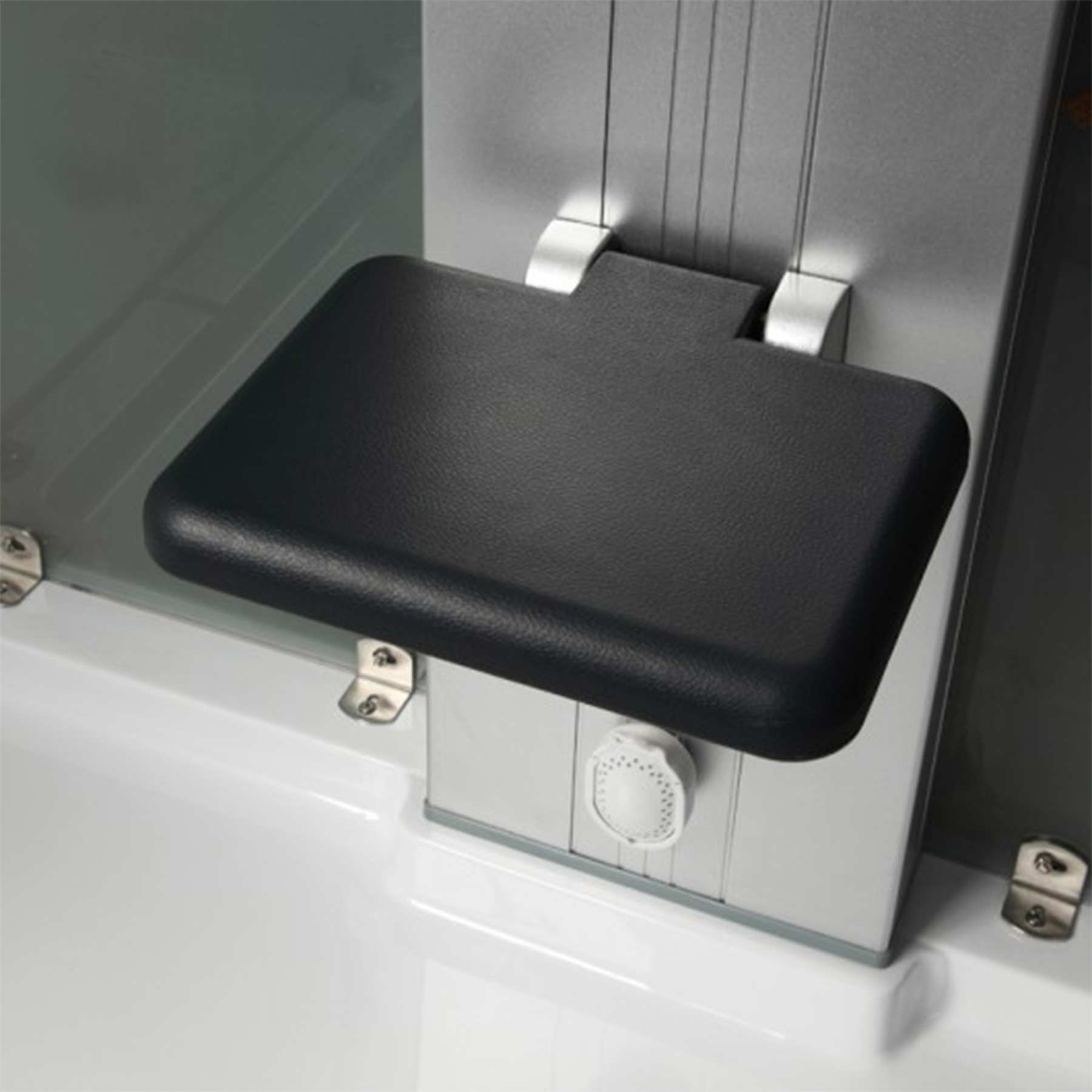 Mesa WS-502L 36L x 36W x 89H 1 Person Walk In Steam Shower - Image 3