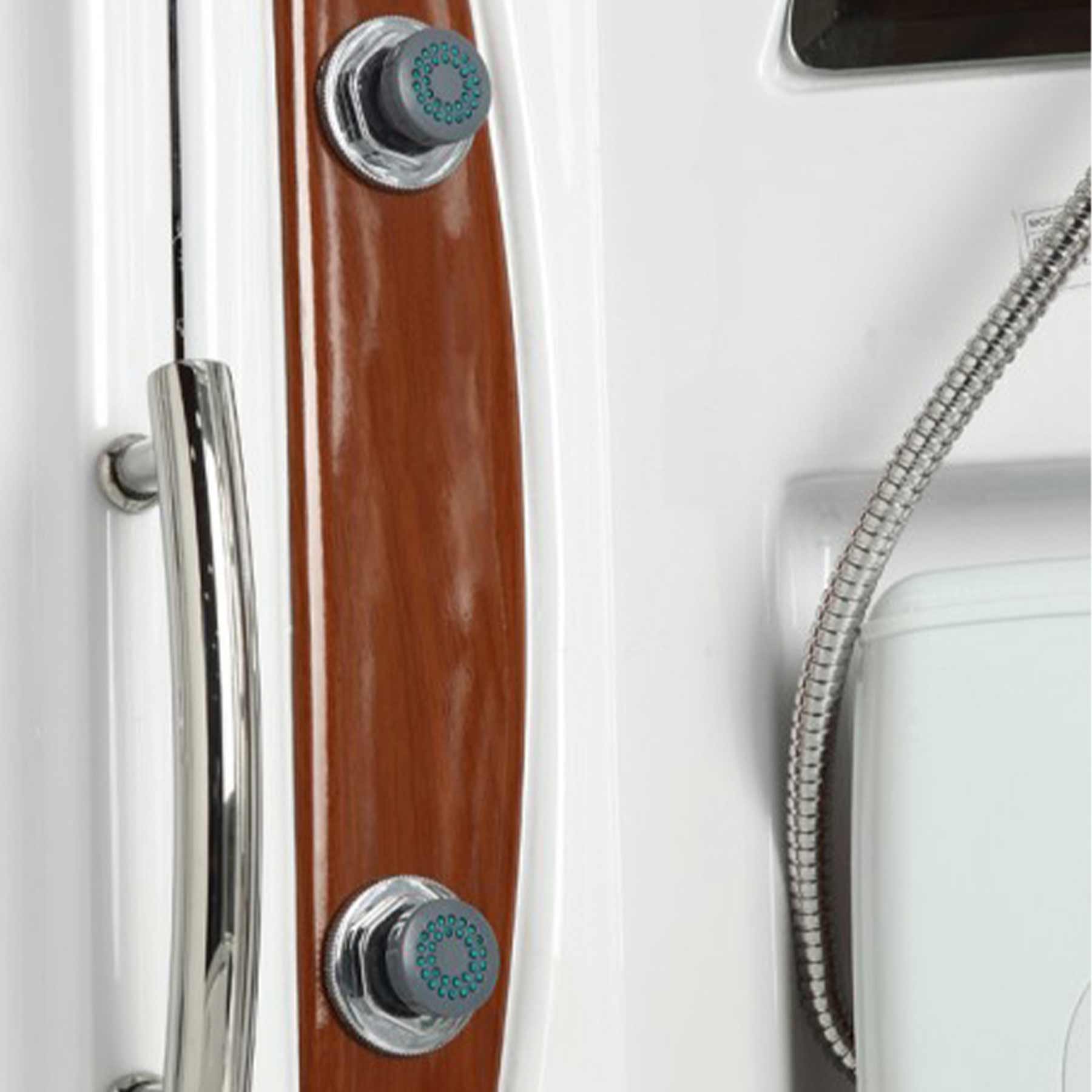 Mesa WS-600A 55L x 55W x 87H 1 Person Jetted Tub Steam Shower - Image 2