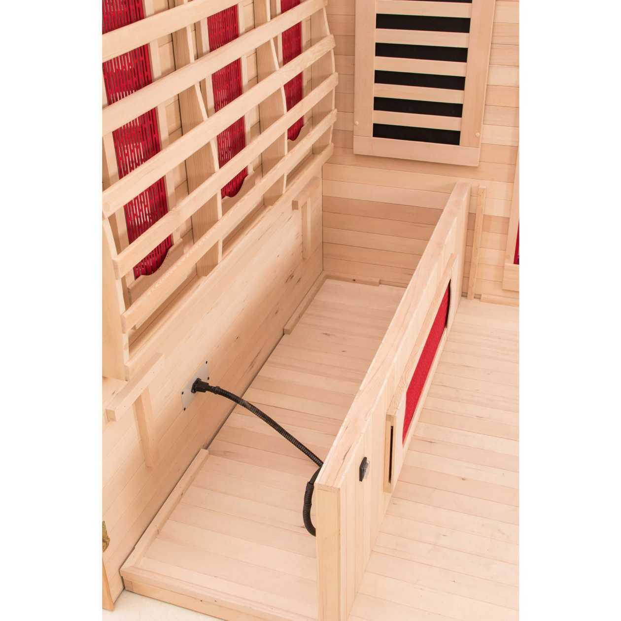 Miracle 4 Person 71L x 49W x 75H in Indoor Infrared Sauna - Image 5