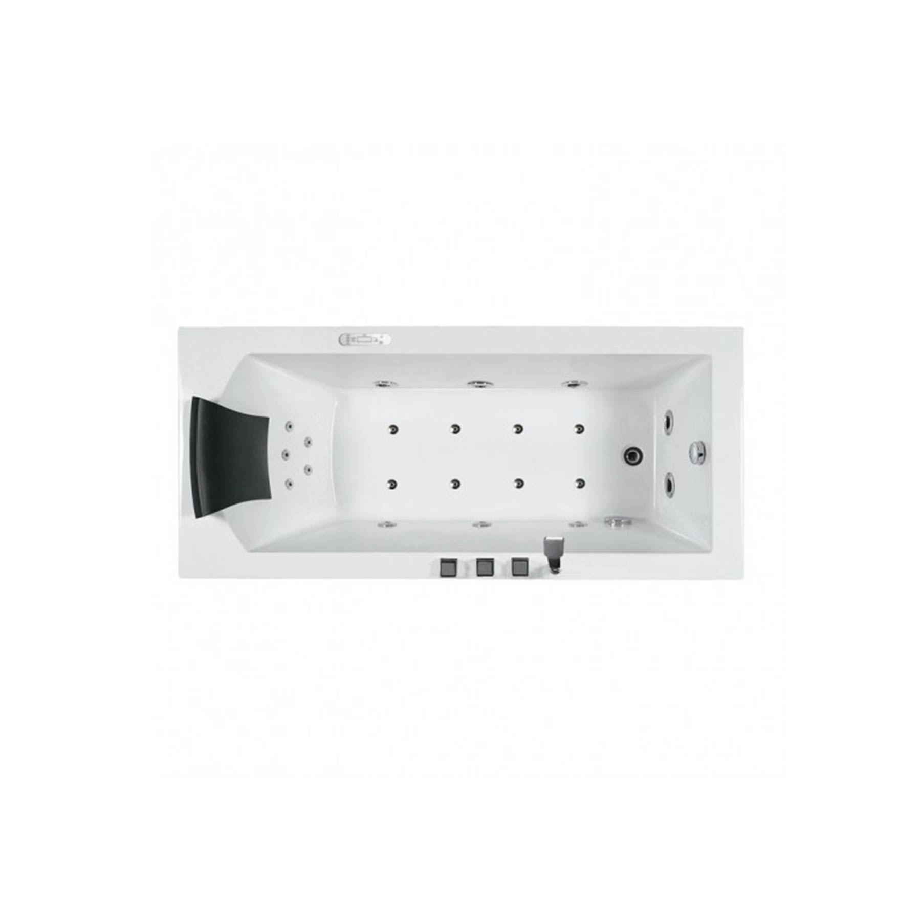 Platinum Elegant 154 70L x 32W x 25H 1 Person Whirlpool Bathtub - Image 2