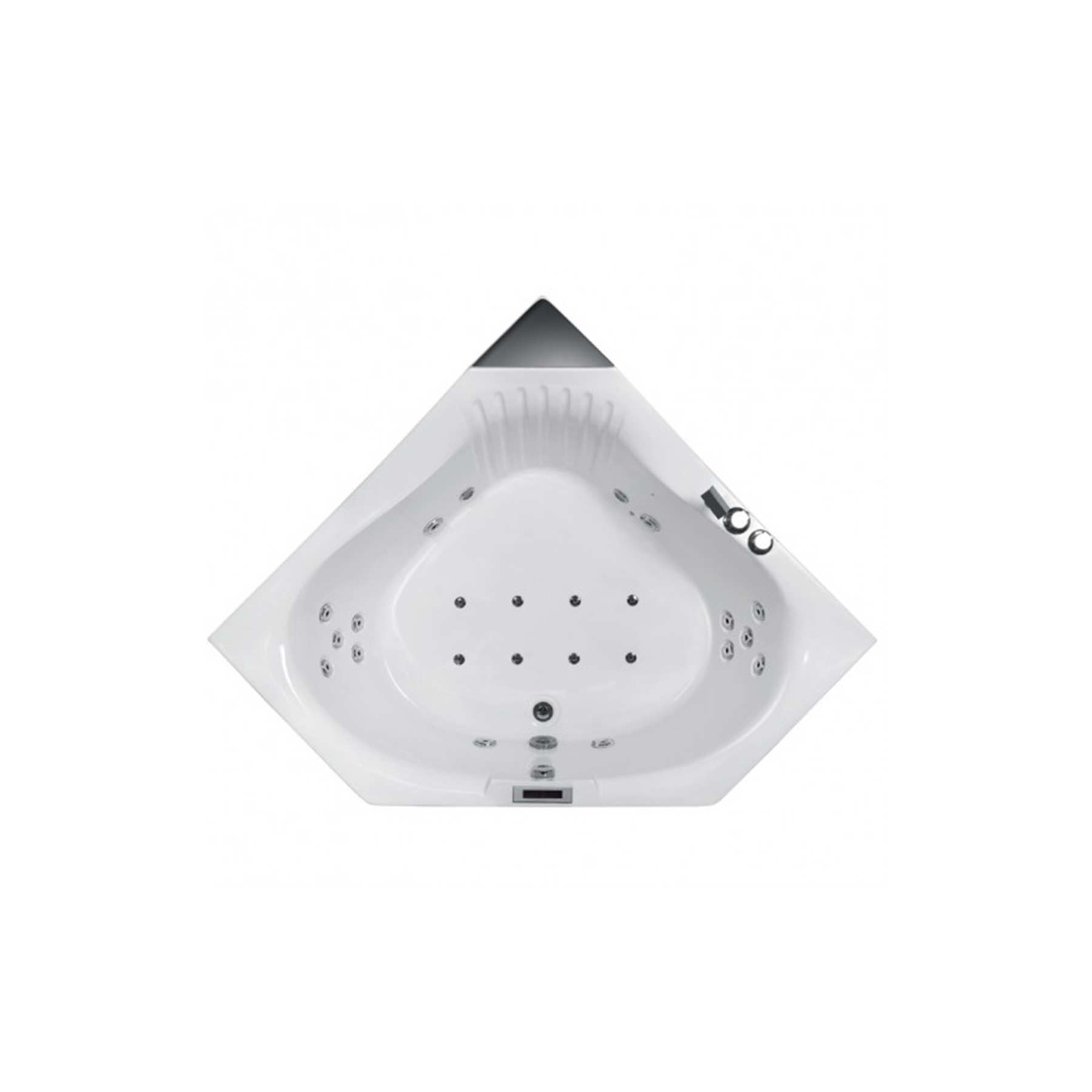 Platinum Eago 168 59L x 59W x 32H 2 Person Whirlpool Bathtub - Image 3