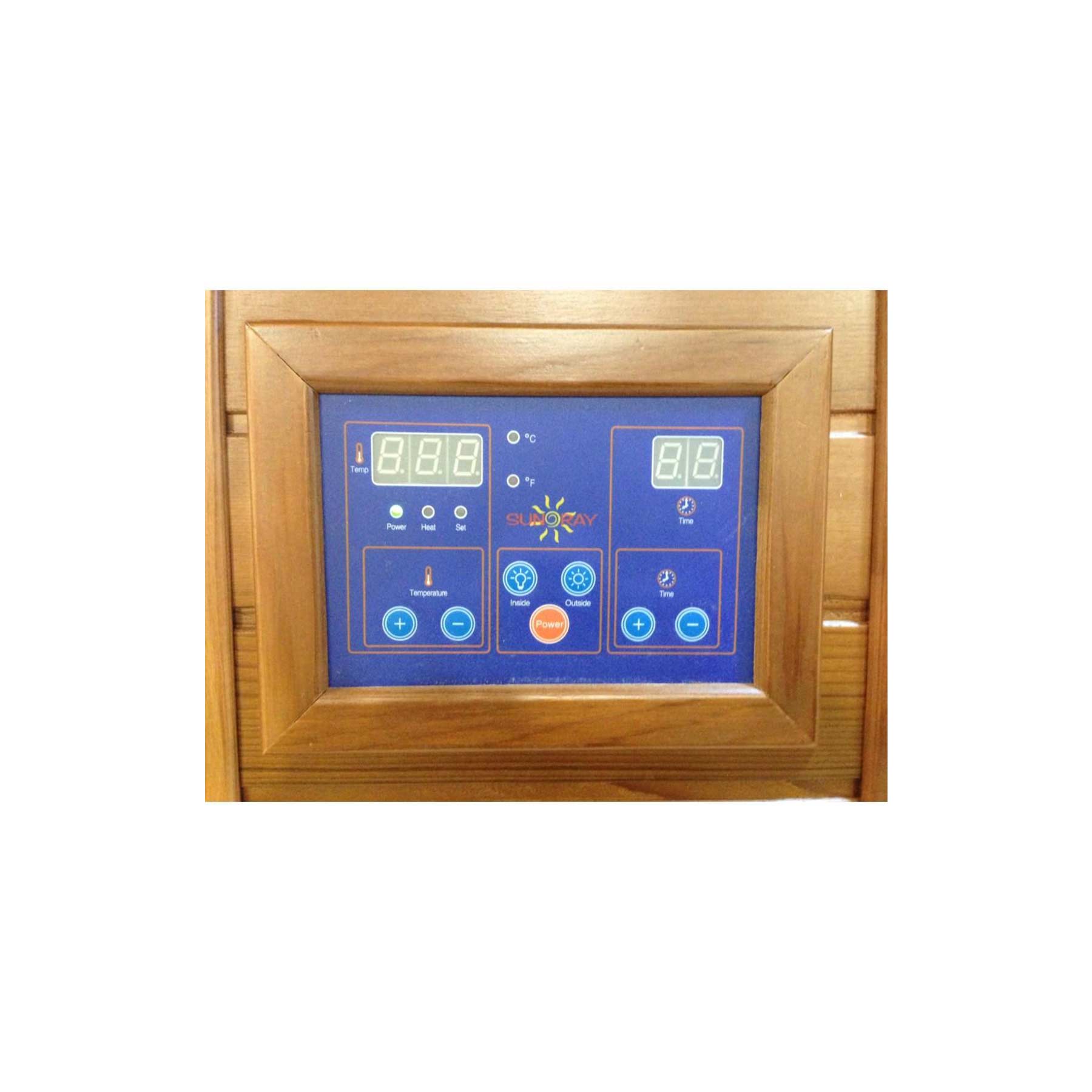 Sunray Heathrow 2 Person Nano Hemlock Indoor Infrared Sauna - Image 10