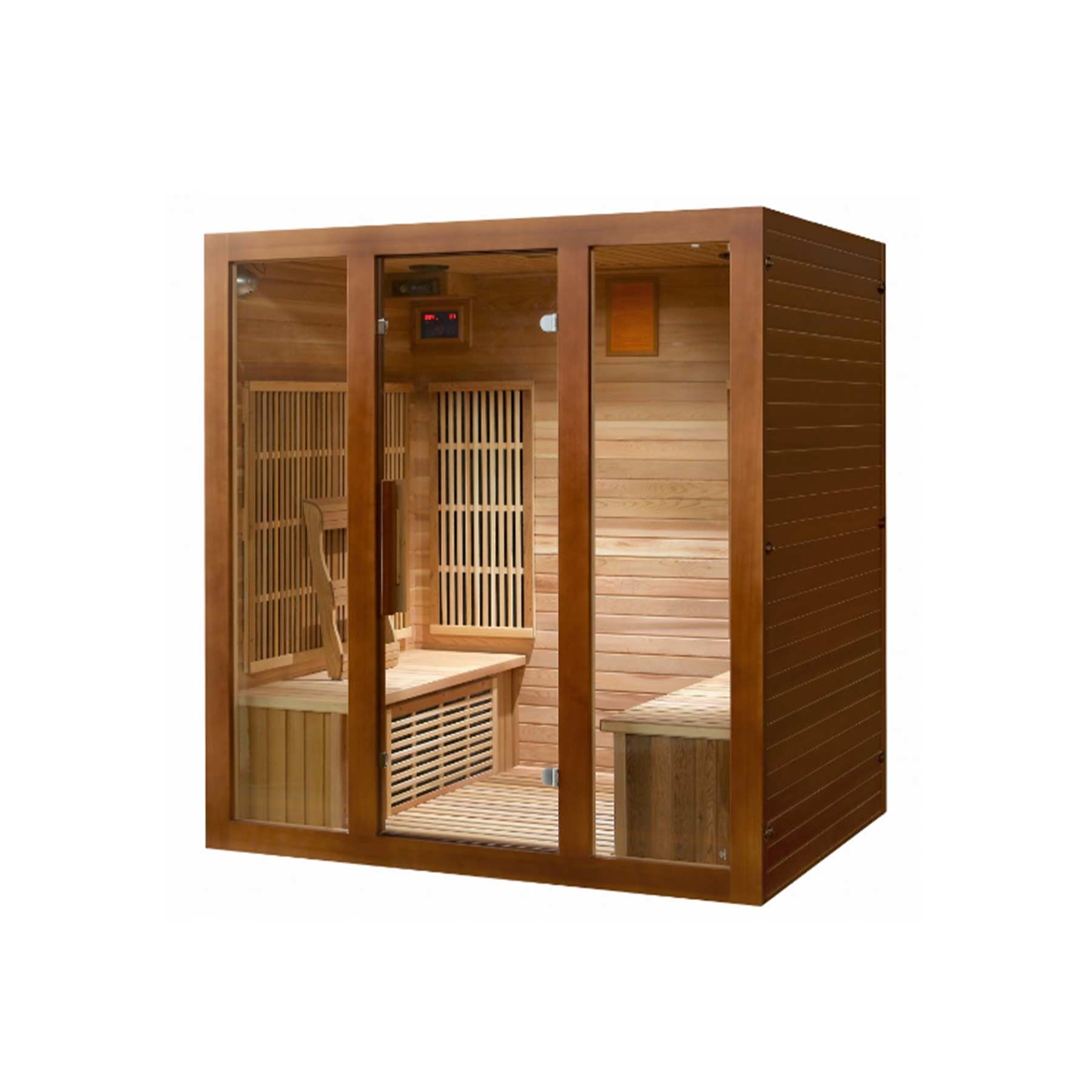 Sunray Roslyn 4 Person Nano Cedar Indoor Infrared Sauna - Image 7