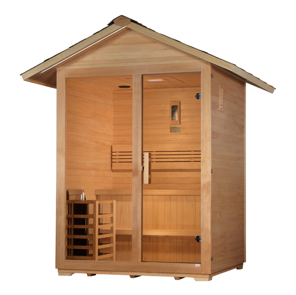 Golden Designs Arlberg 3 Person Outdoor Traditional Sauna - image 1