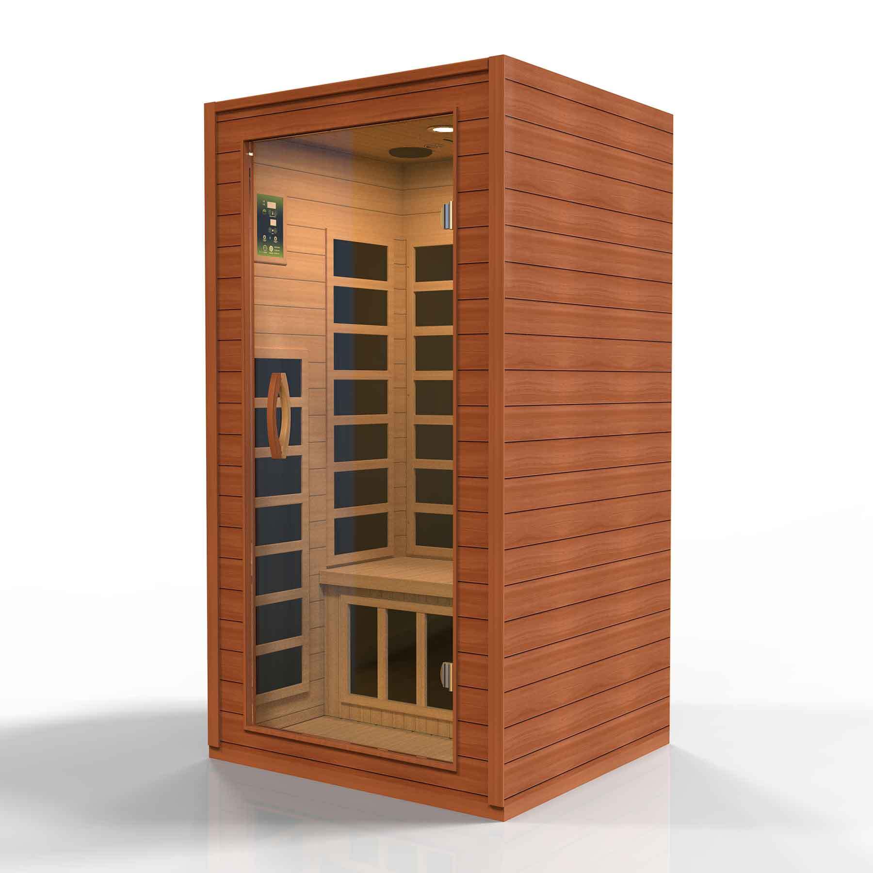 Dynamic Avila Elite 1-2 Person Low EMF Hemlock Indoor Infrared Sauna - Image 1
