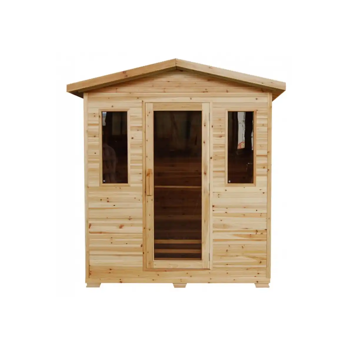 Sunray Grandby 3 Person 7 Heaters Hemlock Outdoor Infrared Sauna - Image 3